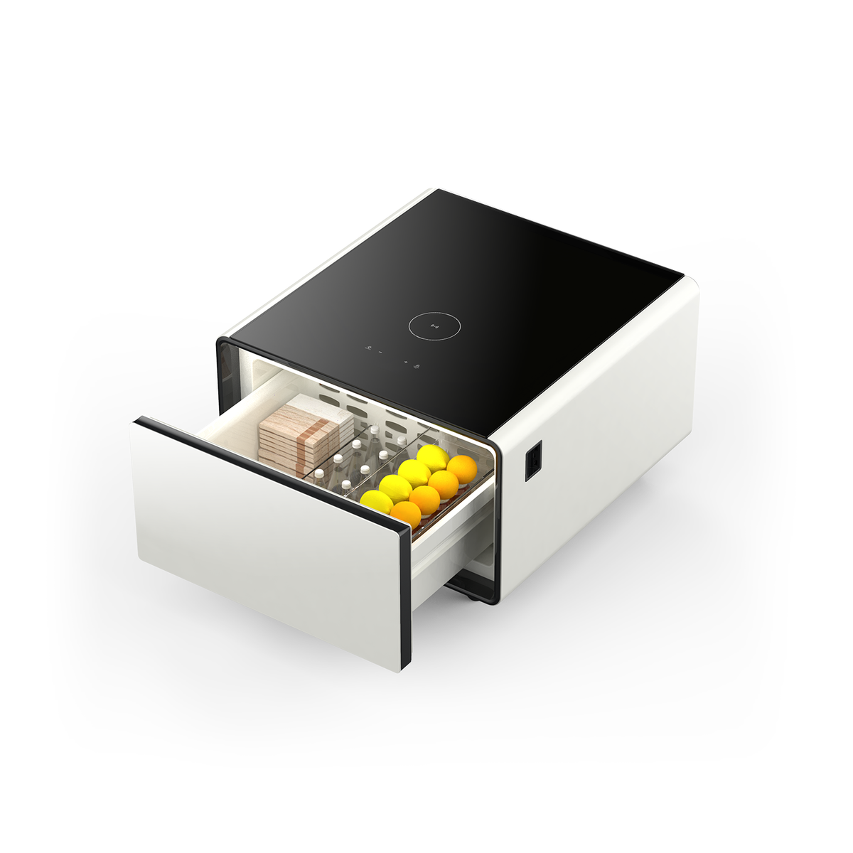 Table basse connectée BASETAB LT60 avec réfrigérateur et recharge sans fil