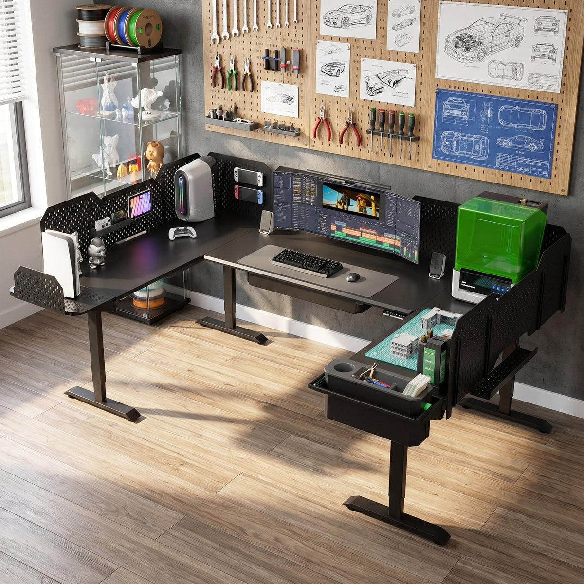 BASETAB CreatorOne Heavy-Duty Modular Standing Desk