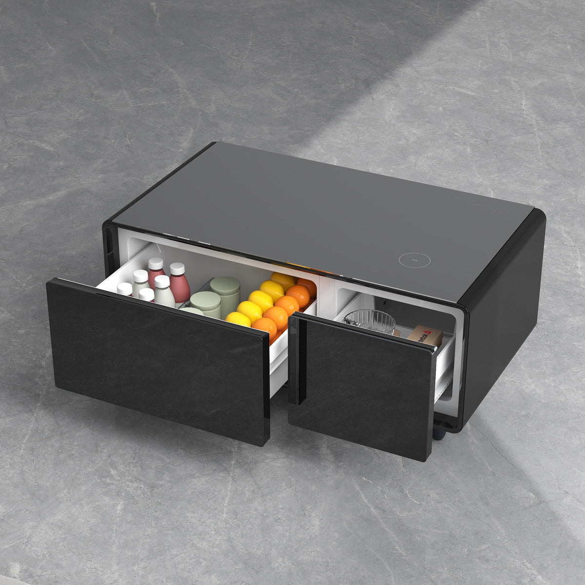 Table basse intelligente BASETAB LT90 Pro avec réfrigérateur et haut-parleurs