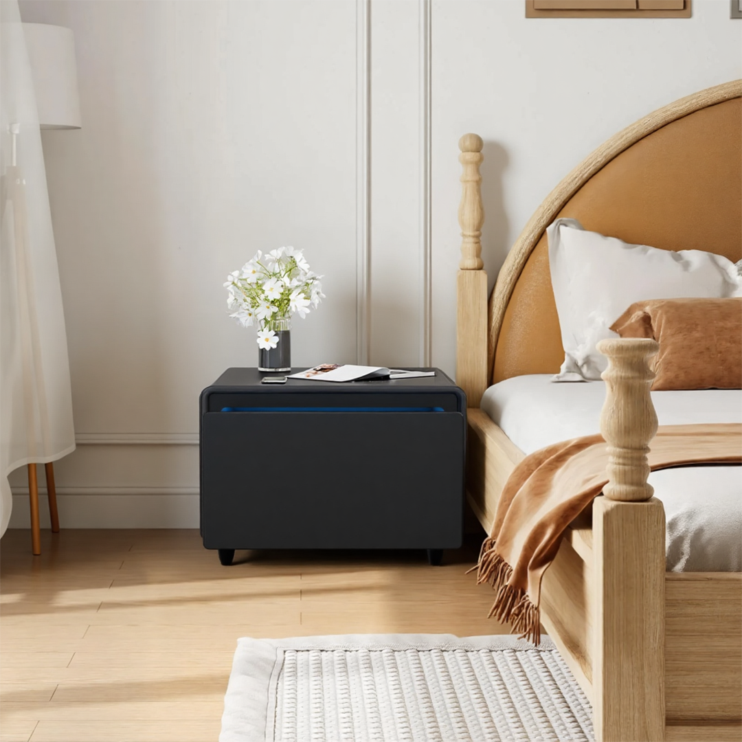 Table basse connectée BASETAB LT60 avec réfrigérateur et recharge sans fil