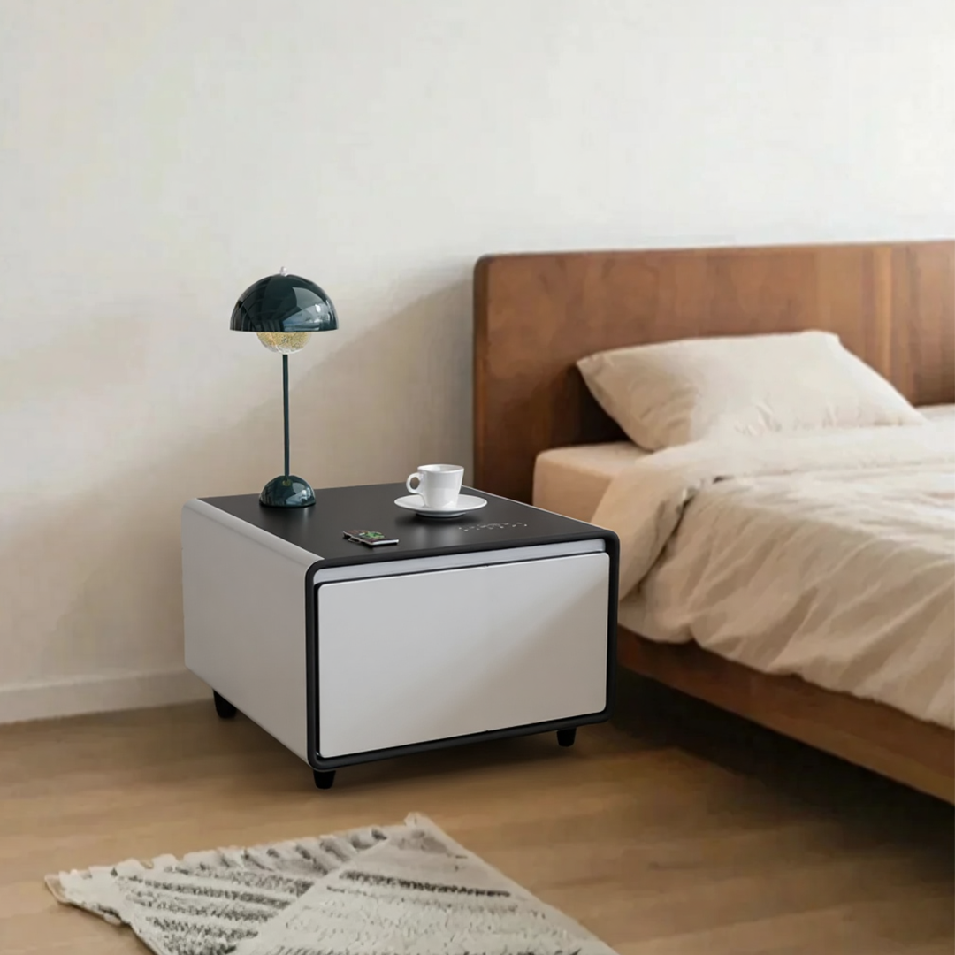 Table basse connectée BASETAB LT60 avec réfrigérateur et recharge sans fil