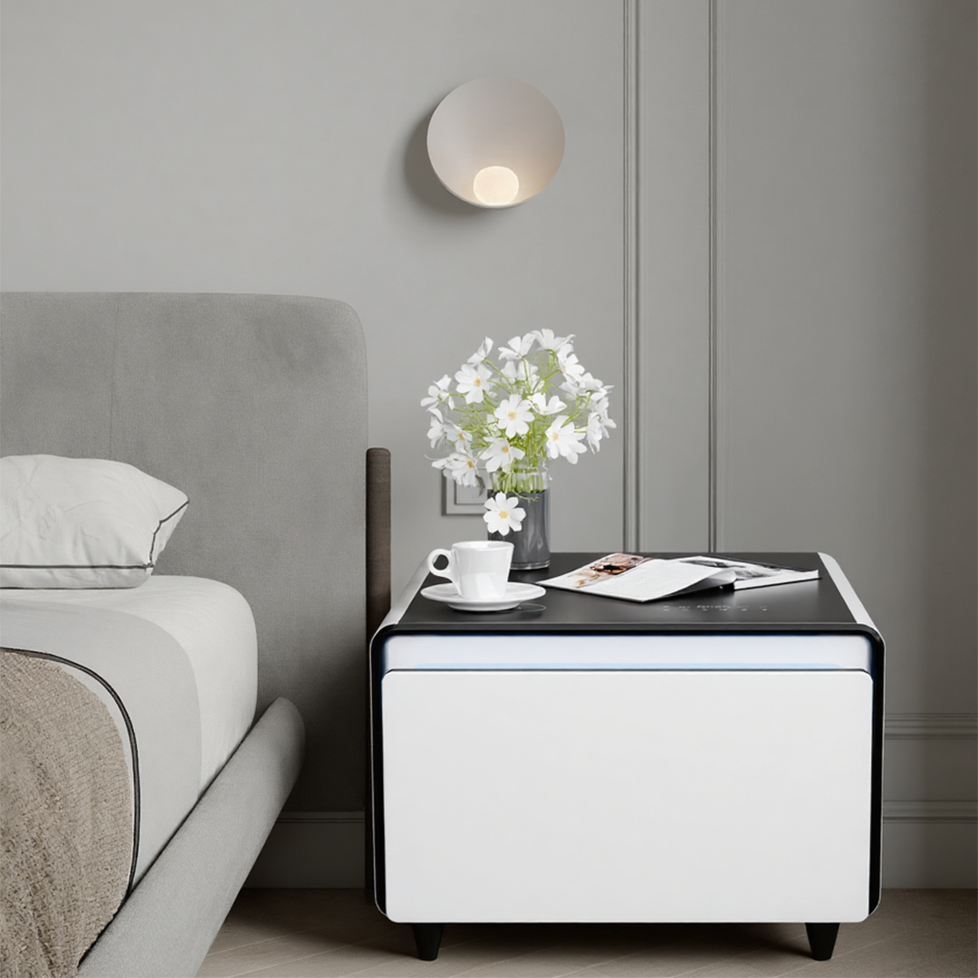 Table basse connectée BASETAB LT60 avec réfrigérateur et recharge sans fil
