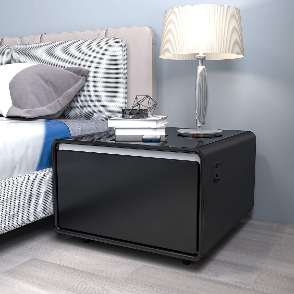 Table basse connectée BASETAB LT60 avec réfrigérateur et recharge sans fil